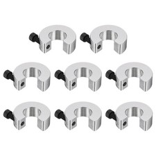 SBR16 Collari di arresto per albero binario lineare argentati 8 pezzi