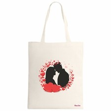 borsa poliestere ecru 34x39