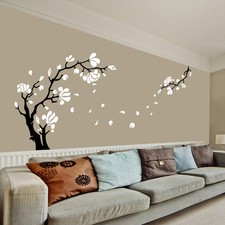 Adesivi murali albero fiori