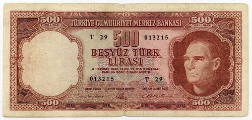 Banconota 500 lire emissione - 500,