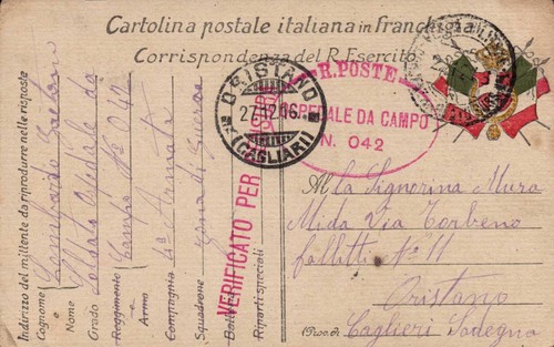 1916 cartolina - 27/12/1916,
