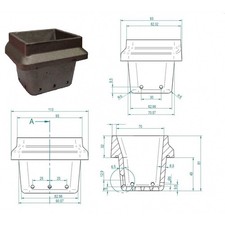 BRACIERE CROGIOLO PER STUFA A PELLET KARMEK ONE MORETTI DESIGN SML101-00