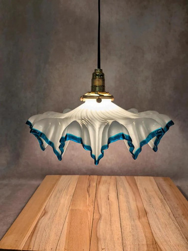 Suspension vintage opaline - suspension, en