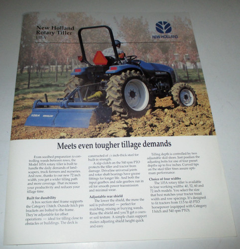 New holland 105a - new, motozappa
