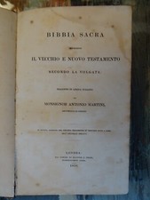 Bibbia sacra vecchio - sacra, nuovo
