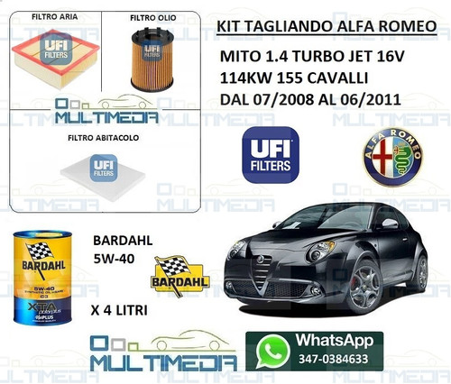 Kit tagliando filtri ufi - 3,