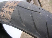 120/70 R17 58W   1x  METZELER  Roadtec Z8 Interact  pneumatico MOTO usato 1,5 mm