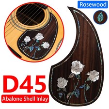Battipenna chitarra acustica intarsiata Abalone Flower palissandro per chitarra Martin D45