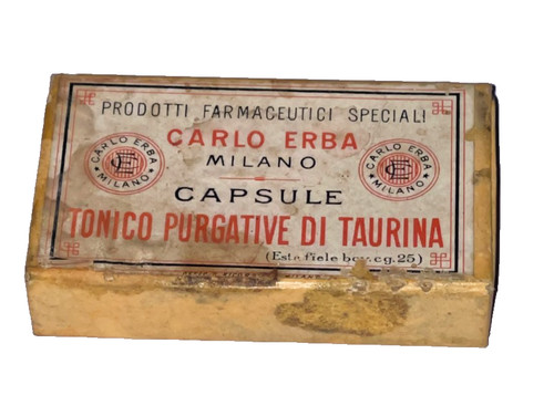 Scatola farmaceutica antica - scatola,