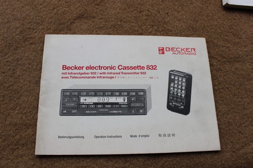 Becker electronic autoradio
