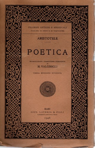 Aristotele poetica 1946 - aristotele,