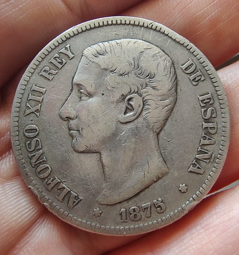 Pesetas 1875 alfonso xii - pesetas,
