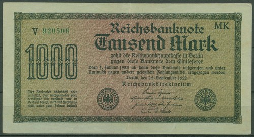Impero 1000 marchi - , 1922