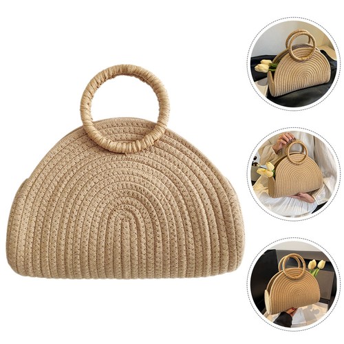Borsa mano intrecciata da - ,