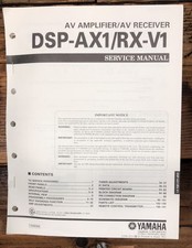 Yamaha DSP-AX1 RX-V1 Amplificatore/Ricevitore Manuale di Servizio *Originale*