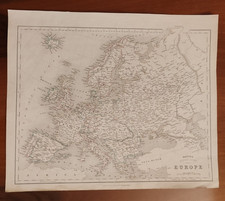 EUROPA ANTICA MAPPA CARTA GEOGRAFICA