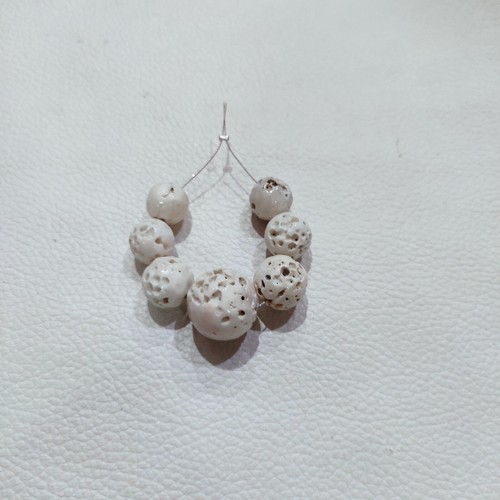 Vintage corallo bianco perline