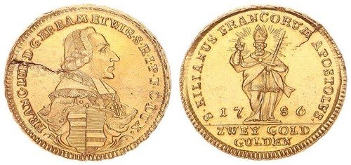 Würzburg fiorini oro 1786 - würzburg,