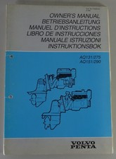 ' Uso Volvo Penta Motore-Barca AQ131/275/AQ151/290 Stand 05/1985