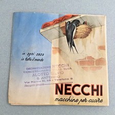 NECCHI MACCHINE PER CUCIRE BROCHURE ANNI 50 NECCHI BU -BF  BOBINA UNIVERSALE  