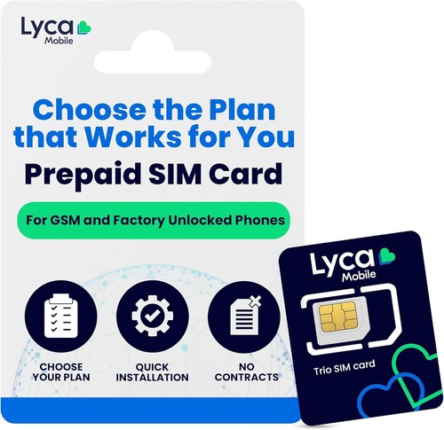 Scheda sim lycamobile - 3, in