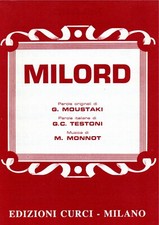 Spartito musicale Milord Linea Melodica e Accordi per mandolino e fisarmonica