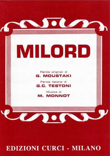Spartito musicale milord - spartito, linea