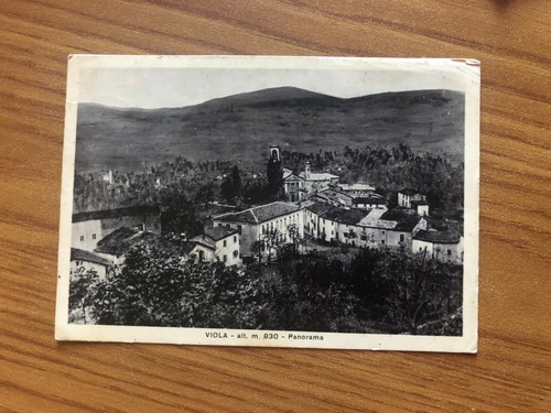 Cartolina viola panorama - cartolina,