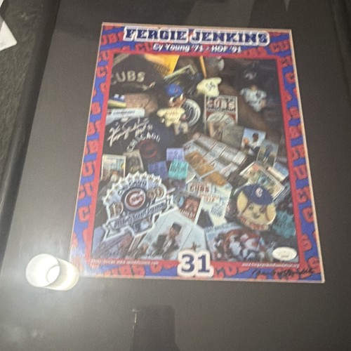 Fergie jenkins firmato 14x10 - jenkins,