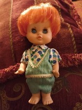Simpatico bambolottino, bambola, con capelli pel di carota, alto 21cm. No Furga.