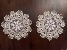 Lotto di 2 centrini vintage