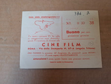 BUONO PER UNA PROIEZIONE GRATUITA CINE FILM ROMA