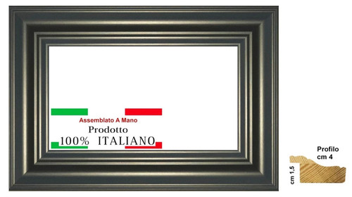 Cornice legno grigia - in,