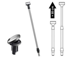 ASTA A LED 360° TELESCOPICA DA 70 CM A 120 CM - 12V - NAUTICA BARCA GOMMONE