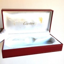 Scatola box occhiali da sole must de CARTIER sunglasses case custodia Santos red