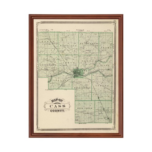 Vecchia mappa della contea - , di