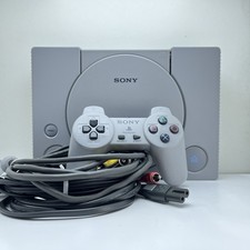 Console sony playstation 1 grigia scph-5552 con controller e cavi