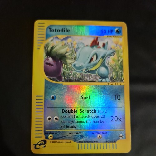 Pokemon card totodile - card,