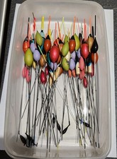 Lotto lavoro 125+ galleggianti pesca canna Drennan Preston Colmic Milo Trabucco Tubertini 