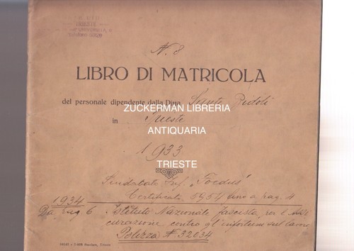 Libro matricola dipendente - matricola,