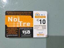 Carta Telefonica Wind - Mini ricarica 10 'Noi Tre', anni 2004-2005