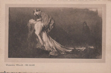 CARTOLINA  ARTE CULTURA DOMENICO MORELLI RE LEAR STORIA CULTURA NON VIAGGIATA