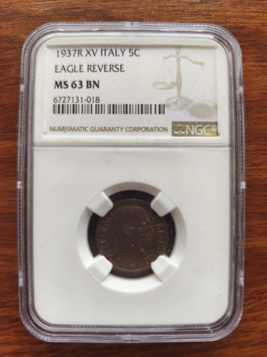 1937r italy centesimi ngc - italy,