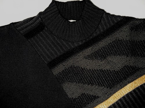 Maglione lana nero designer - nero,