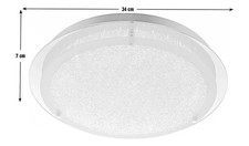 Plafoniera da incasso in vetro