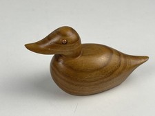 Statua in legno anatra 10 cm