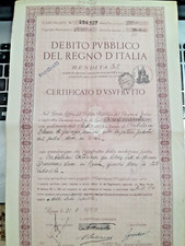 1953 DEBITO PUBBLICO DEL REGNO