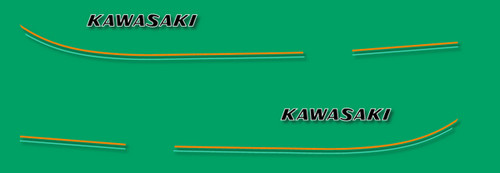 Kawasaki 400 stickers - kawasaki, kh