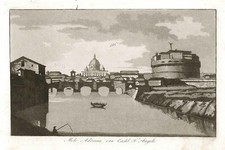 Stampa antica originale Mole