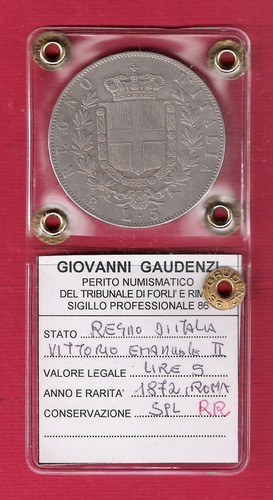 Lire 1872 roma scudo - lire,